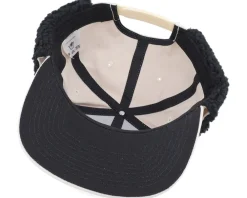 Earflap-Bearded Man Bearded Boxing Gym Canvas Beige/Black Earflap -