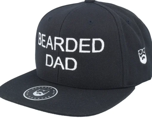 Sale Bearded Man Bearded Dad Black Snapback -