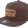 Snapback-Bearded Man Bearded Since Birth Patch Brown Snapback -