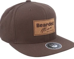Snapback-Bearded Man Bearded Since Birth Patch Brown Snapback -