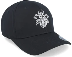 Flexfit-Vikings Bearded Skull Axe Wooly Combed Flexfit - Black