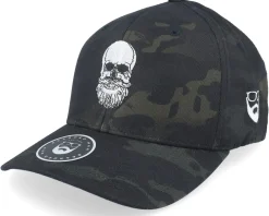 Flexfit-Bearded Man Bearded Skull Black Camo Flexfit -