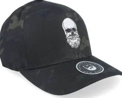 Flexfit-Bearded Man Bearded Skull Black Camo Flexfit -