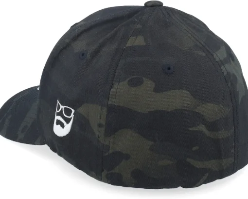 Flexfit-Bearded Man Bearded Skull Black Camo Flexfit -