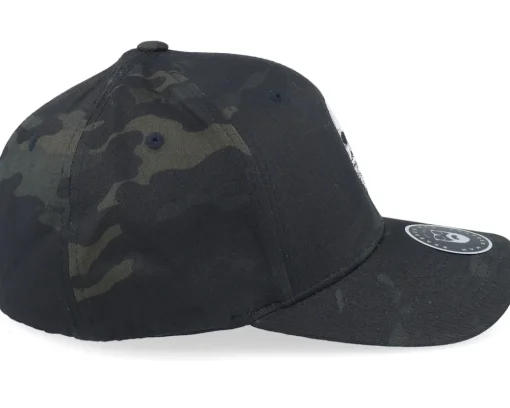 Flexfit-Bearded Man Bearded Skull Black Camo Flexfit -