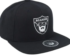 Snapback-Bearded Man Bearded Sword Badge Black Snapback -