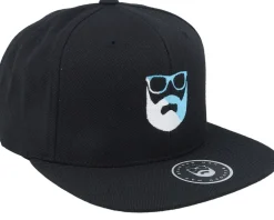 Snapback-Bearded Man Beardheart Black Snapback -