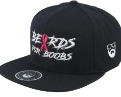 Snapback-Bearded Man Beards For Boobs Black Snapback -
