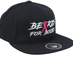 Snapback-Bearded Man Beards For Boobs Black Snapback -