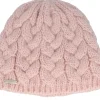 Traditional Beanies-Seeberger Beautiful Cabl knit Beanie - Pink