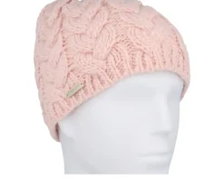 Traditional Beanies-Seeberger Beautiful Cabl knit Beanie - Pink