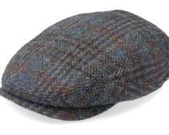 Hot Stetson Belfast Driver Cap Harris Tweed Navy Flat Cap -