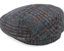 Hot Stetson Belfast Driver Cap Harris Tweed Navy Flat Cap -