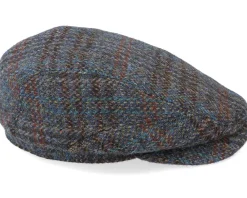 Hot Stetson Belfast Driver Cap Harris Tweed Navy Flat Cap -
