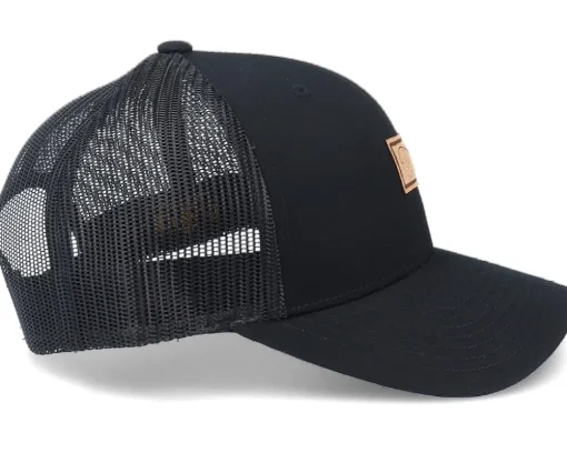 Trucker-Hunter Bent Rod Patch Black Trucker -