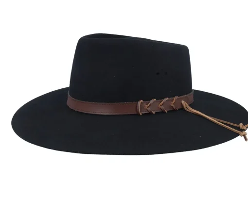 Outlet Brixton Big Australian Woolfelt By Statesman Traveller - Black