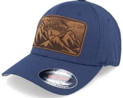 New Wild Spirit Big Mountain & Birds Patch Navy Flexfit -