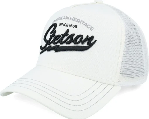 Trucker-Stetson Big Size American Heritage Classic Off White A-Frame Trucker -