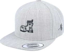 Snapback | Kids-Kiddo Cap Bindle Shoe House Heather Grey Snapback -
