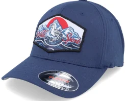 Fashion Wild Spirit Bird & Mountains Patch Navy Flexfit -