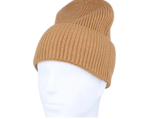 Fashion Beechfield Biscuit Oversized Cuff Blank Beanie - Brown