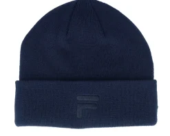 Cuff Beanies-Fila Bismil Tonal F Beanie Black Iris Cuff - Blue