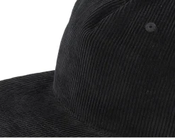 Snapback-Equip Cord 5-panel Halfmoon Snapback - Black