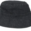 Buckets-Yupoong Black Denim Bucket -