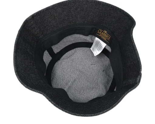 Buckets-Yupoong Black Denim Bucket -