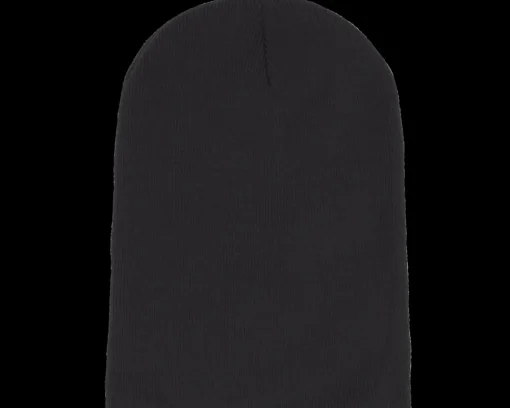 Online Beechfield Black Long Blank Beanie -