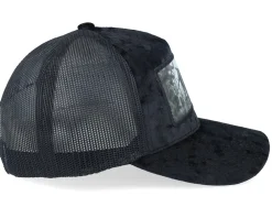 Trucker-Calza Pennello Panther Big Patch Velvet Trucker - Black