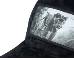 Trucker-Calza Pennello Panther Big Patch Velvet Trucker - Black