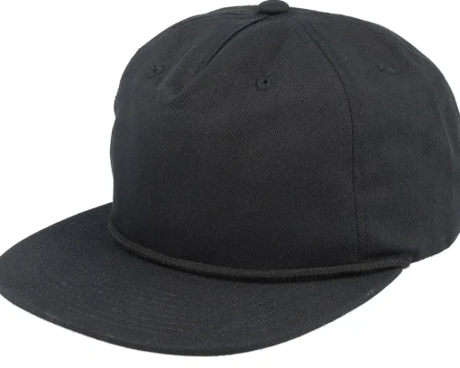 Blanks-Equip Black Rope 5-panel Snapback -