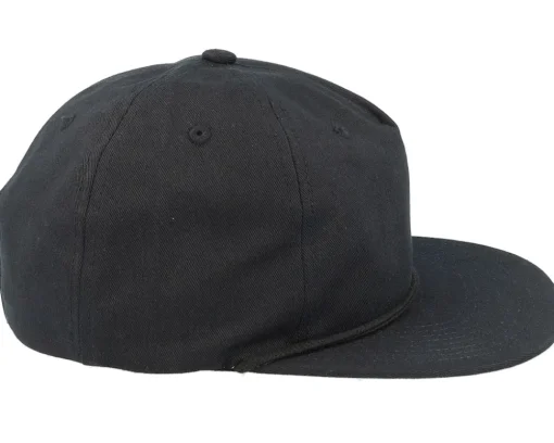 Blanks-Equip Black Rope 5-panel Snapback -