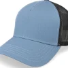 Clearance American Needle Black-Breaker Blue Brush Twill Valin Trucker -