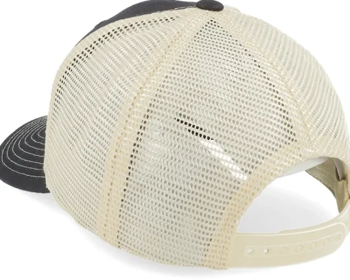 Blanks-Equip /Golden Stone Contrast Stitch Trucker - Black
