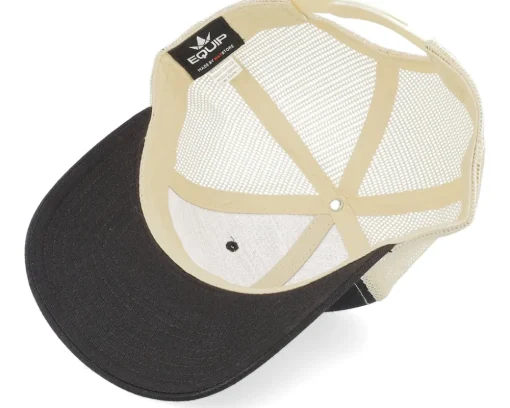 Blanks-Equip /Golden Stone Contrast Stitch Trucker - Black