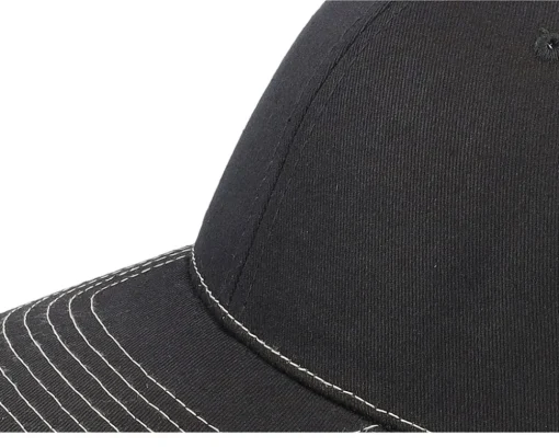 Blanks-Equip /Golden Stone Contrast Stitch Trucker - Black