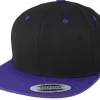 Snapback | Blanks-Yupoong /Purple Snapback - Black