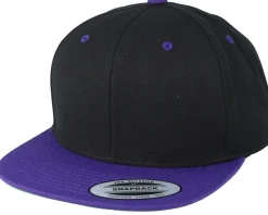 Snapback | Blanks-Yupoong /Purple Snapback - Black