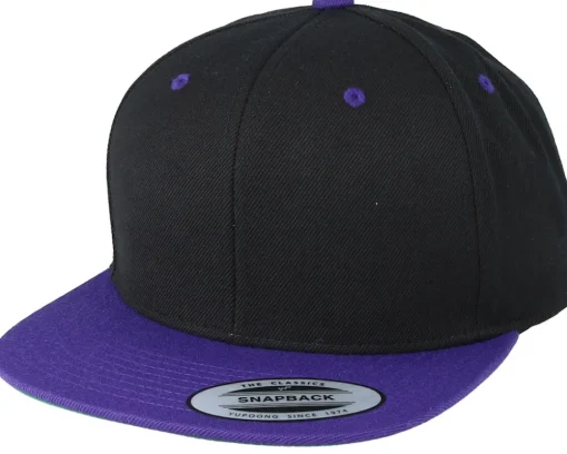 Snapback | Blanks-Yupoong /Purple Snapback - Black