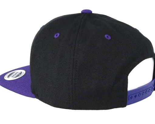 Snapback | Blanks-Yupoong /Purple Snapback - Black