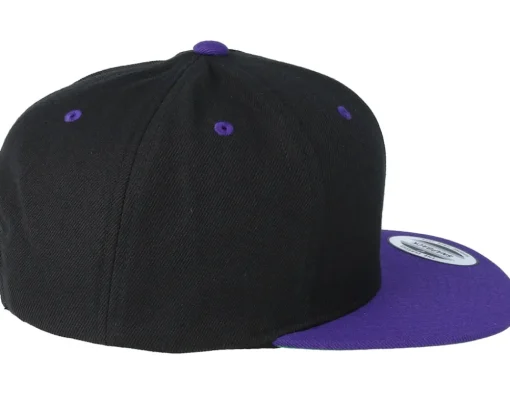 Snapback | Blanks-Yupoong /Purple Snapback - Black