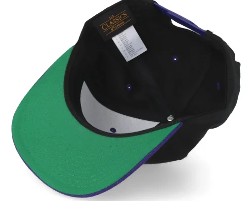 Snapback | Blanks-Yupoong /Purple Snapback - Black