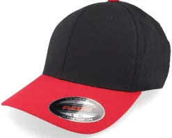 Blanks-Flexfit Black/Red Wooly Combed -