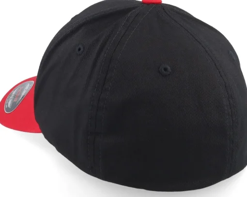 Blanks-Flexfit Black/Red Wooly Combed -