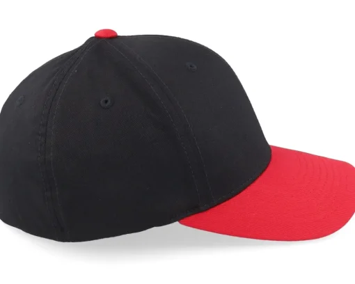 Blanks-Flexfit Black/Red Wooly Combed -