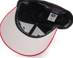 Blanks-Flexfit Black/Red Wooly Combed -