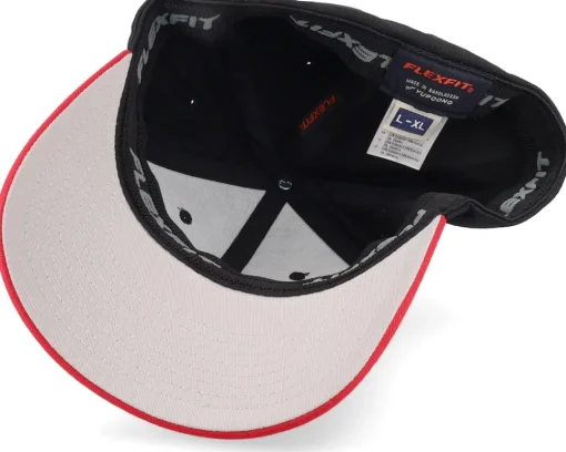 Blanks-Flexfit Black/Red Wooly Combed -
