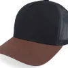 Discount Equip Blank Black/Brown A-frame Trucker - Brown, Black